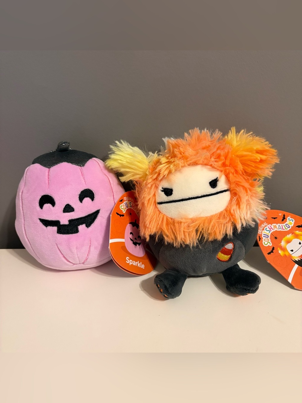 Squishmallows Sparkle and Roxane Halloween Plush 5” set